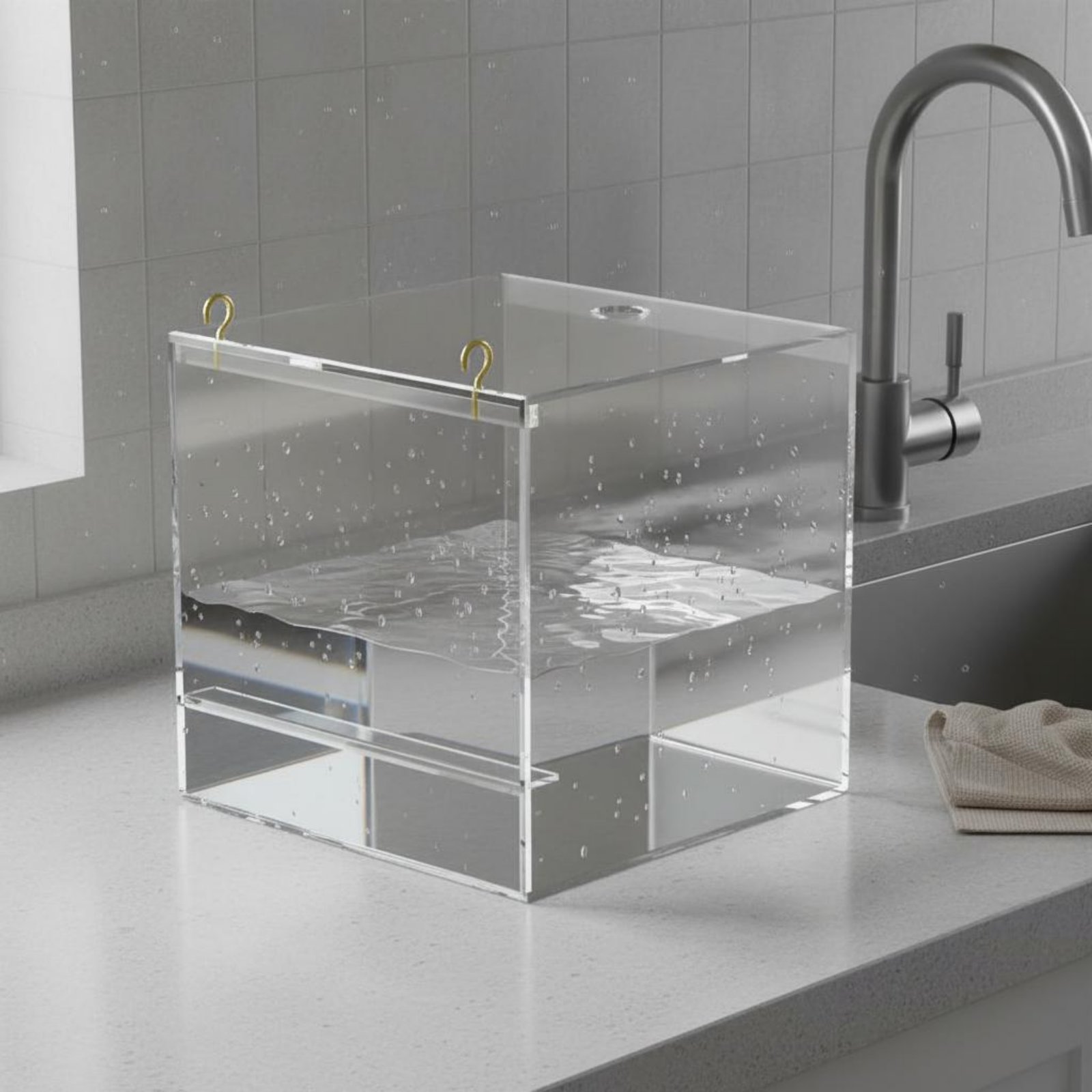 Pet Supplies In - Acryl-Vogelbadewanne Nicht für Papageien, Vogelkäfig-Duschbox, Platzsparendes
