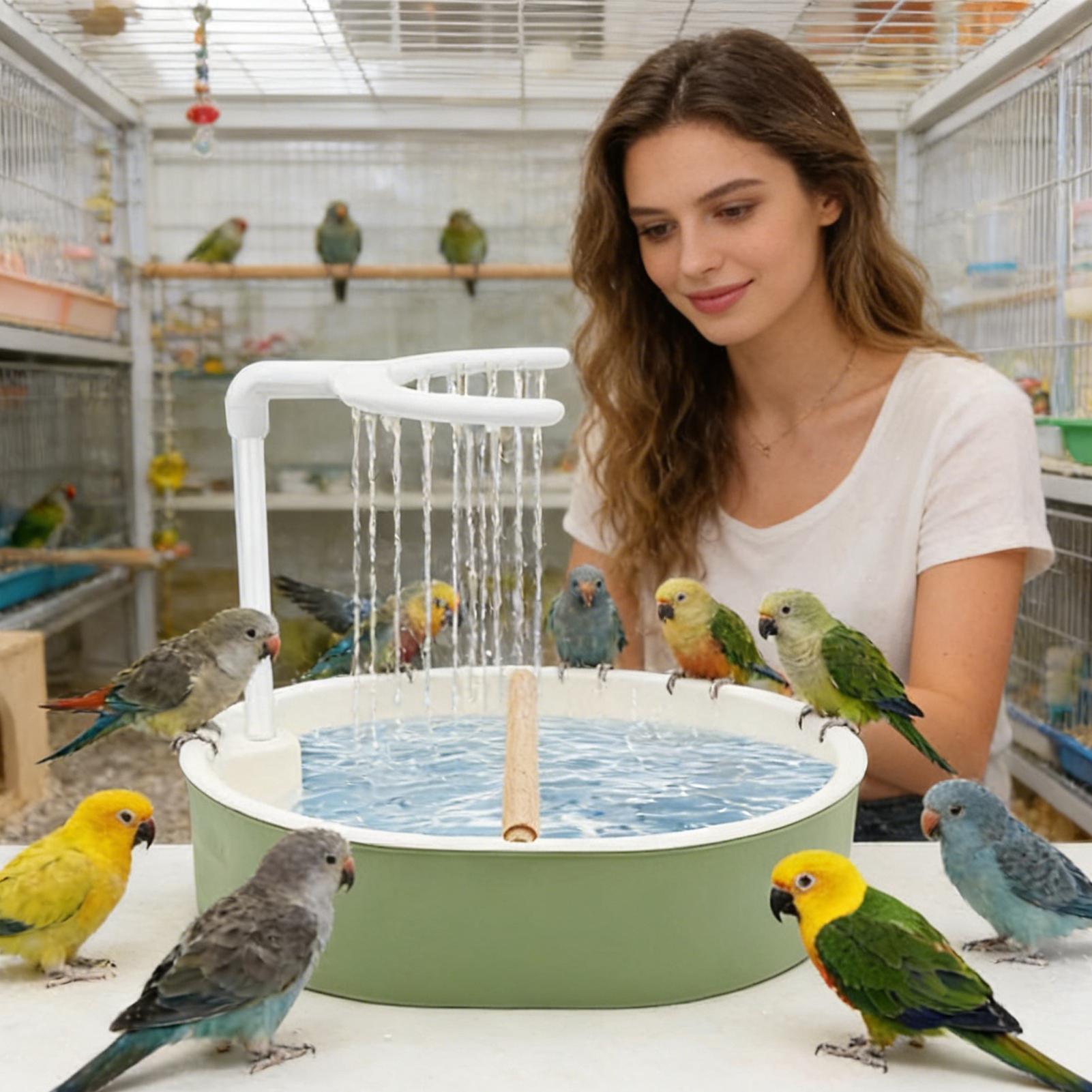 Bird Cage Parrot - USB-betriebene automatische Vogelbadewanne für Papageien –
