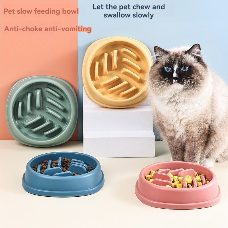 Slow Feeder Dog Bowl - Heimtierbedarf, Slow-Food-Schüssel für Hunde und Katzen,