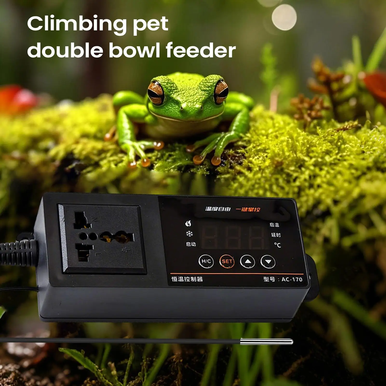 Pet Supplies In Uk - Thermostat für Reptilien-Terrarium, LED-Anzeige, digitales Haustierzubehör