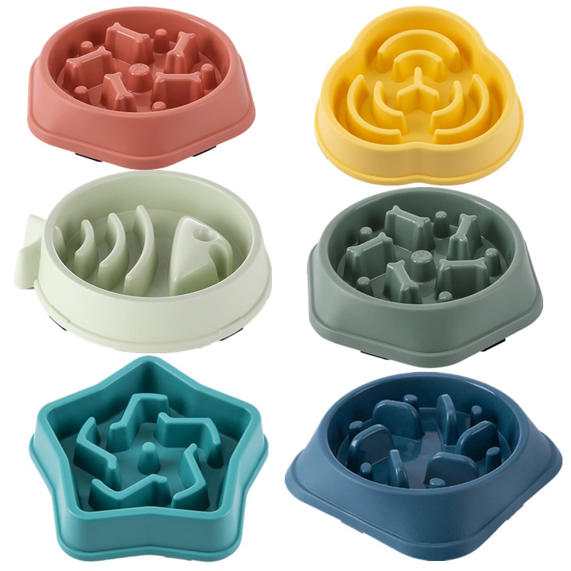 Slow Feeder Dog Bowl - Haustier Katze Hund Slow Food Schüssel