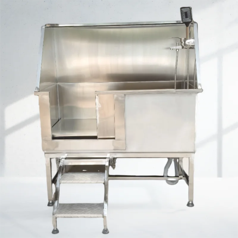 Pet Supplies Wash Station - Professionelle Edelstahl-Hundepflegewanne mit Abflussanlage für Tierpflegesalons