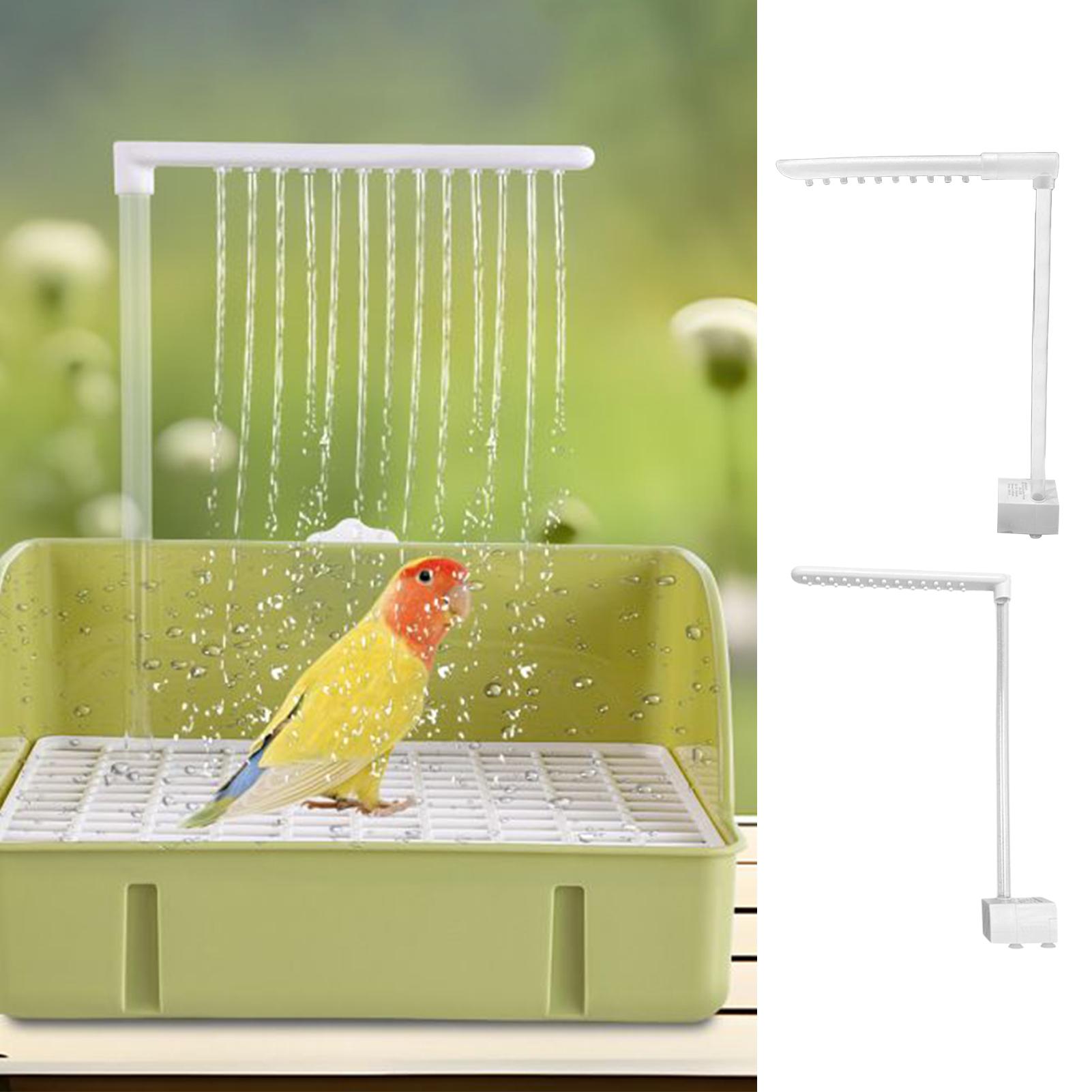 Bird Cage Parrot - Papageien-Duschkäfig Vogelbadbrunnen mit Duschkopf Käfigbrunnen Duschkopf