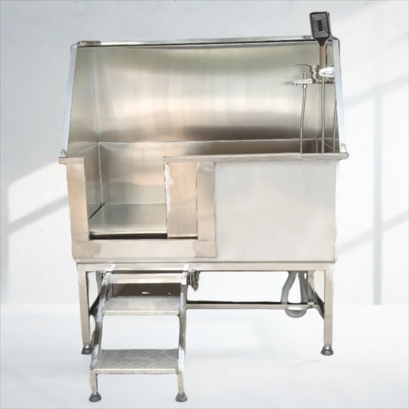 Pet Supplies Wash Station - Professionelle Edelstahl-Hundepflegestation mit Abflussanlage für Tierpflegesalons