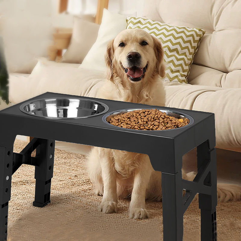 Slow Feeder Dog Bowl - BOOTEELY Erhöhte Futternäpfe für Hunde, verstellbarer