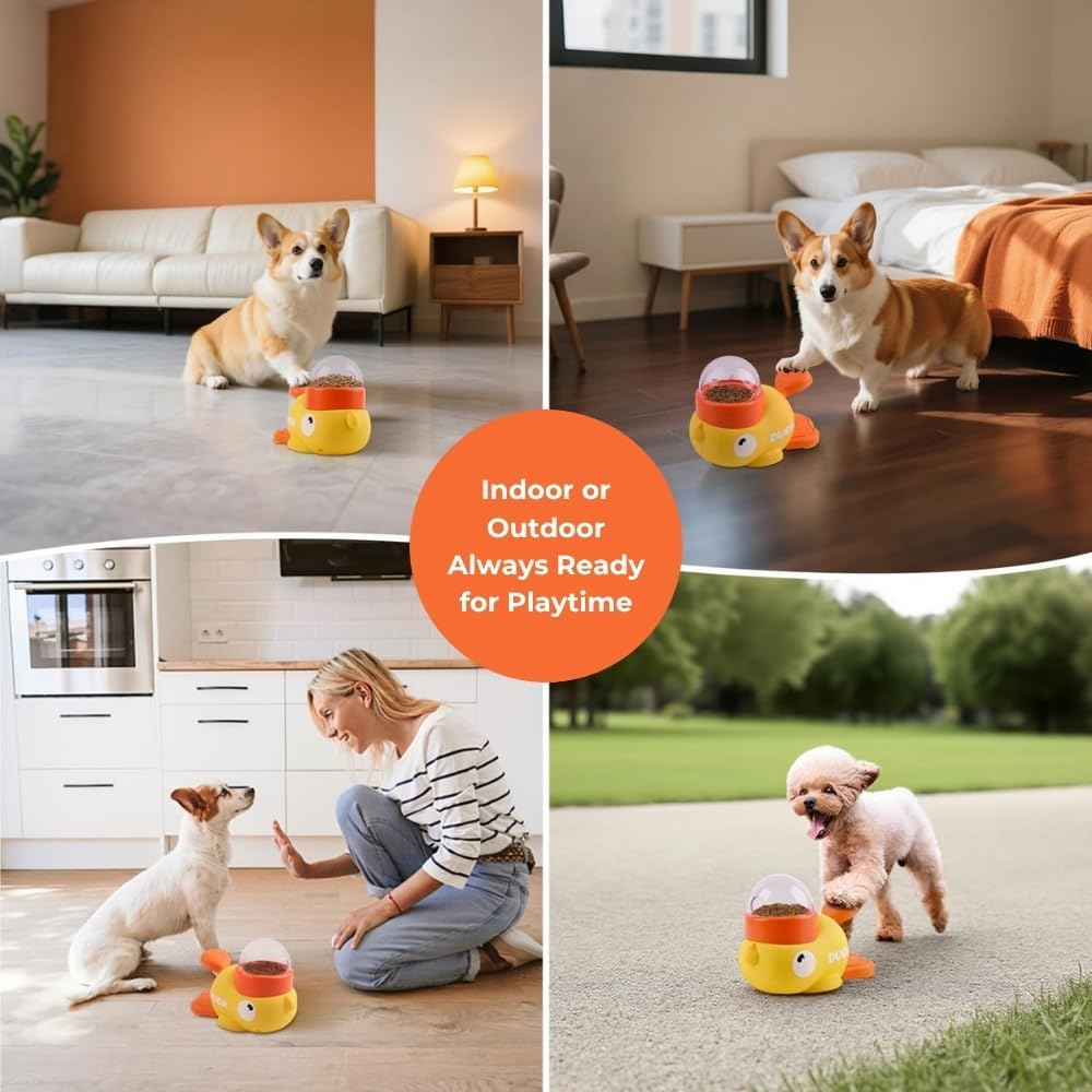 Gelber Enten-Snackspender für  – Slow Feeder Dog Bowl Bewertung und Preis