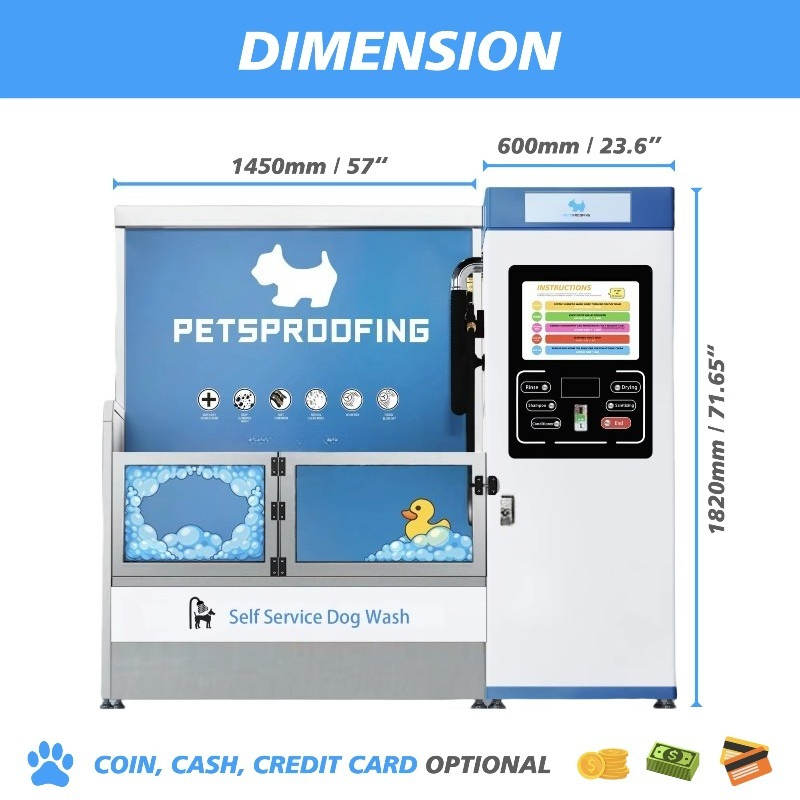 Neu gestaltete neue selbstbedi – Pet Supplies Wash Station Bewertung und Preis