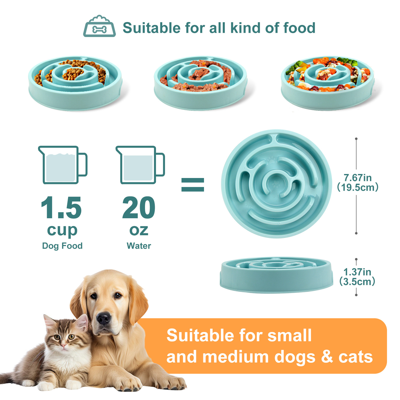Pet Slow Food Bowl – rutschfes – Slow Feeder Dog Bowl Bewertung und Preis